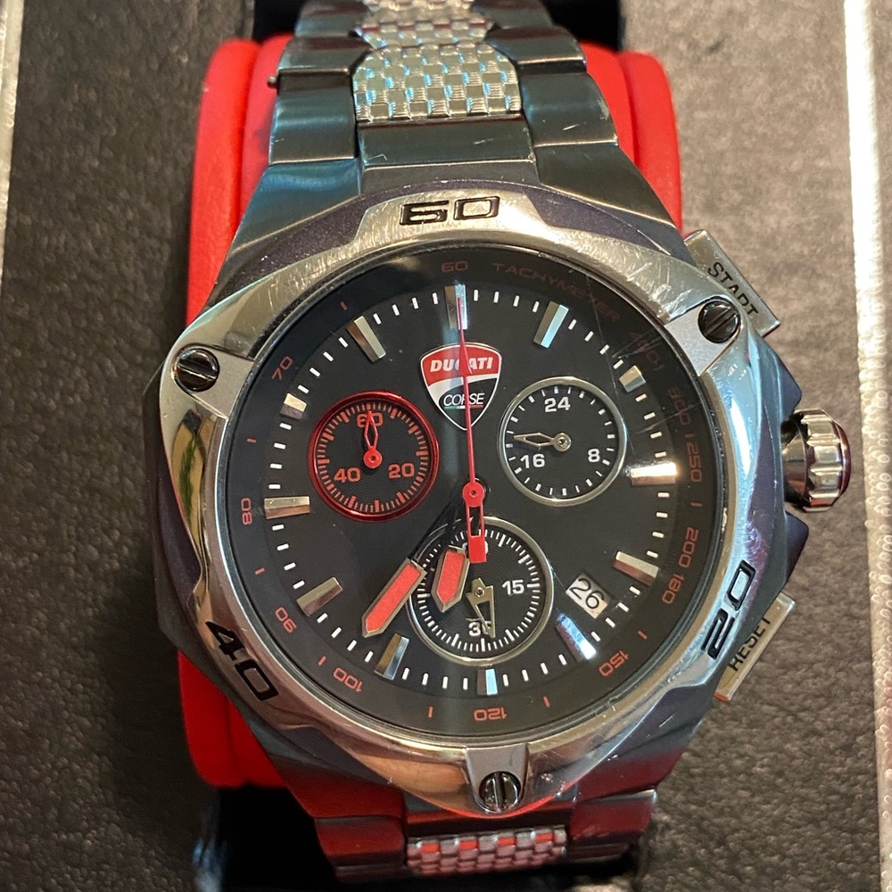 Ducati Corse Motore, Stainless Steel Men's Chronograph Watch - GI20190 used - Picture 3 of 13
